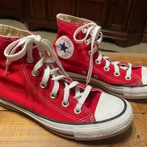 Converse Red High-Top Sneakers